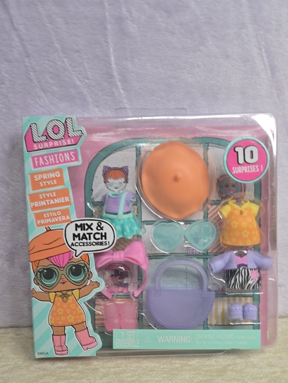 L.O.L. Surprise! Spring Mix & Match Accessory Set - Orange, Purple, Teal, Pink